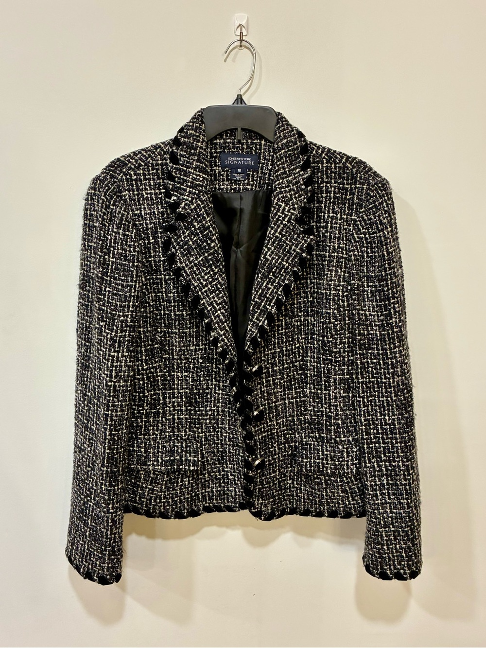 NWOT Jones New York Women’s Bouclé Tweed Blazer